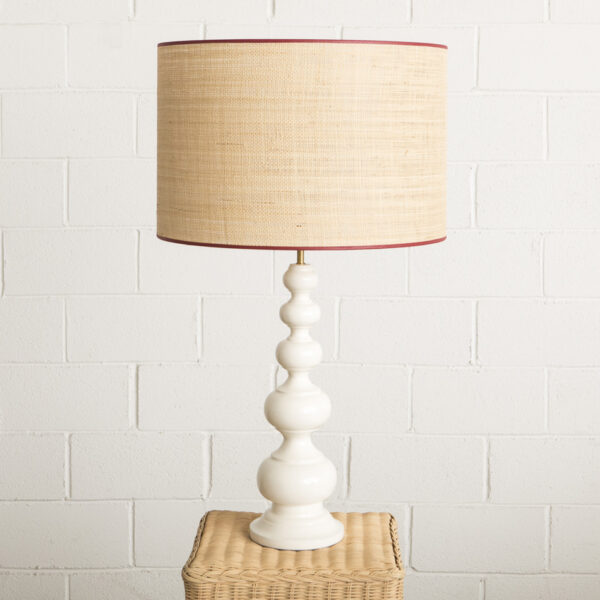 Mahehomeware Wooden Table Lamp Tucana White 5